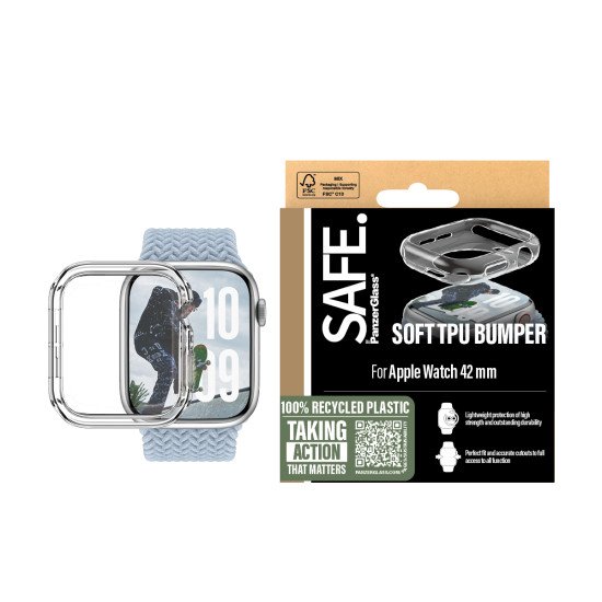 PanzerGlass SAFE by PG Scrn TPU Bump TP Watch 41mm Transparent