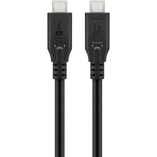 Goobay 74200 câble USB USB 3.2 Gen 1 (3.1 Gen 1) 1 m USB C Noir