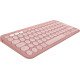 Logitech Pebble 2 Combo clavier Souris incluse RF sans fil + Bluetooth QWERTY US International Rose