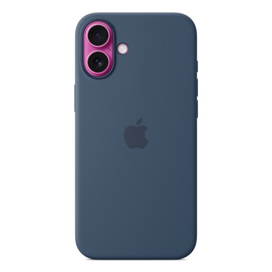 Apple Coque en silicone avec MagSafe pour iPhone 16 Plus - Denim