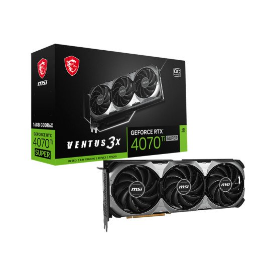 MSI VENTUS GeForce RTX 4070 Ti SUPER 16G 3X OC NVIDIA 16 Go GDDR6X