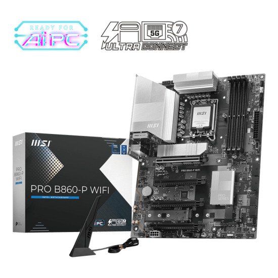 MSI PRO B860-P WIFI carte mère Intel B860 LGA 1851 (Socket V1) ATX