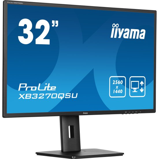 iiyama ProLite XB3270QSU-B1 écran PC 81,3 cm (32") 2560 x 1440 pixels Wide Quad HD LED Noir