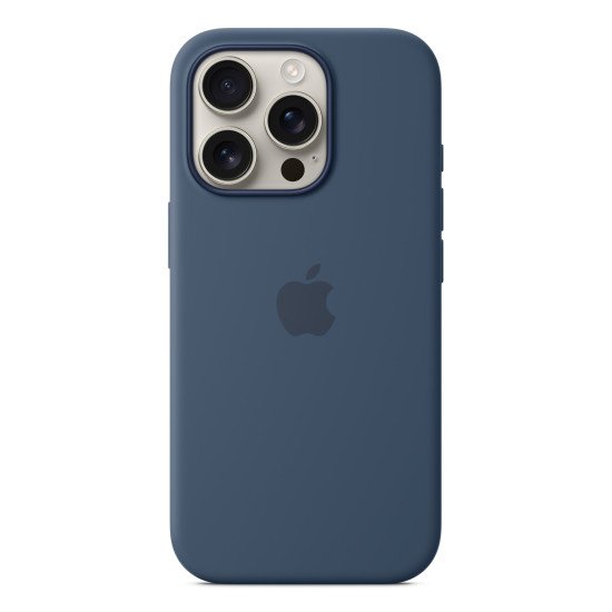 Apple Coque en silicone avec MagSafe pour iPhone 16 Pro - Denim