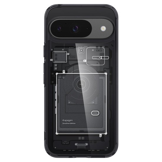 Spigen Ultra Hybrid Zero One coque de protection pour téléphones portables 16 cm (6.3") Housse Noir, Transparent