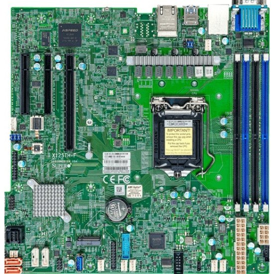 Supermicro MBD-X12STH-F-O carte mère Intel C256 LGA 1200 (Socket H5) micro ATX