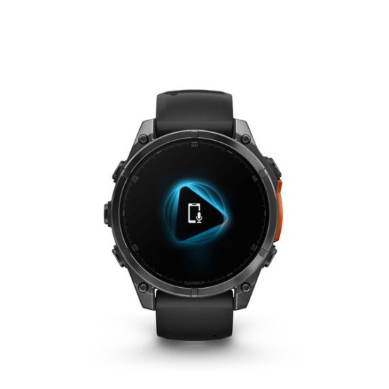 Garmin Fenix 8 3,56 cm (1.4") AMOLED 47 mm Numérique 454 x 454 pixels Écran tactile Noir Wifi GPS (satellite)