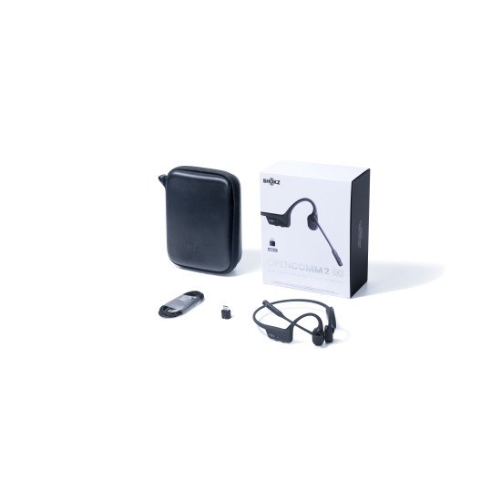 SHOKZ C110-AC-BK écouteur/casque Sans fil Crochets auriculaires Bureau/Centre d'appels USB Type-C Bluetooth Noir