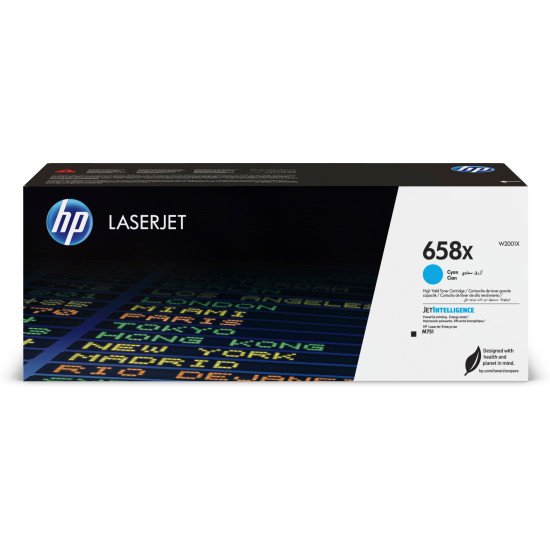 HP Toner cyan LaserJet 658X authentique grande capacité