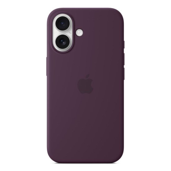 Apple Coque en silicone avec MagSafe pour iPhone 16 - Prune