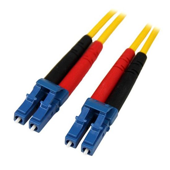 StarTech.com Câble Réseau Fibre Optique LC vers LC Mâle / Mâle - Duplex Monomode 9/125 LSZH - Jaune 10 m