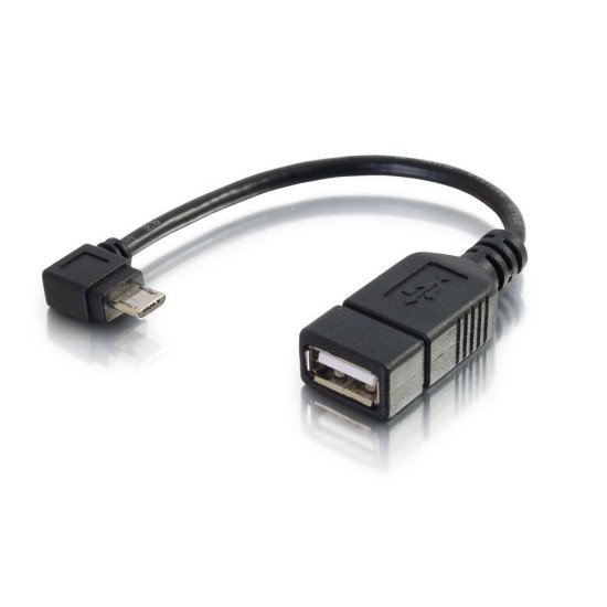 C2G Câble adaptateur pour appareil mobile USB Micro-B vers périphérique USB OTG 0,15 M