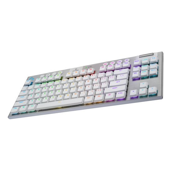 Logitech G G915 X LIGHTSPEED clavier Jouer USB + RF Wireless + Bluetooth AZERTY Français Blanc