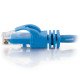 C2G Câble de raccordement réseau Cat6 avec gaine non blindé (UTP) de 2 M - Bleu