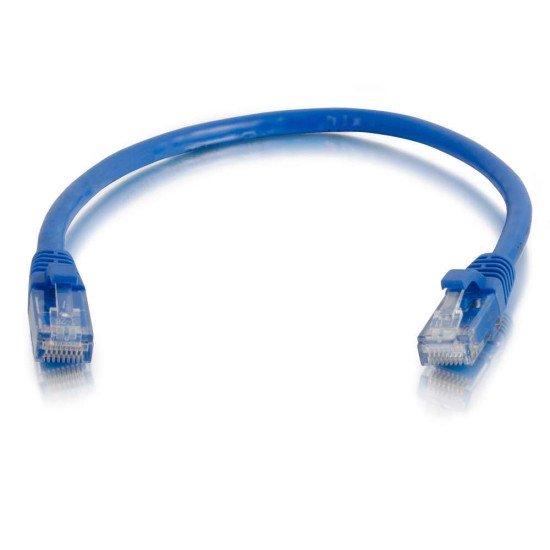 C2G Câble de raccordement réseau Cat5e avec gaine non blindé (UTP) de 0,5 M - Bleu