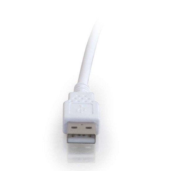 C2G Câble d'extension USB 2.0 mâle A vers femelle A de 3 M - Blanc