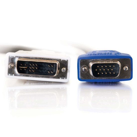 C2G 2m DVI-A M / HD15 M Cable VGA (D-Sub) Noir