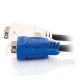 C2G 2m DVI-A M / HD15 M Cable VGA (D-Sub) Noir