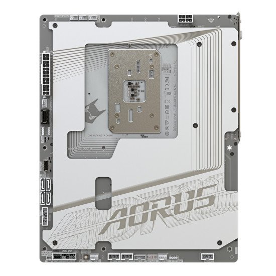 GIGABYTE B650E AORUS STEALTH ICE - Prend en charge les processeurs AMD Ryzen 9000, VRM 12+2+2 phases, jusqu'à 8000MHz DDR5 (OC), 1xPCIe 5.0 M.2 + 3xPCIe 4.0 M.2, Wi-Fi 7, LAN 2.5GbE, USB 3.2 Gen 2x2