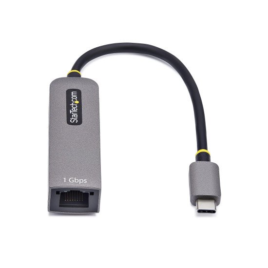 StarTech.com Adaptateur USB-C vers Ethernet, NIC, 100W PD Pass-Through, Adaptateur Réseau USB 3.0 Type-C 1Gbps Multi Speed, Compatible Thunderbolt, Windows & Mac