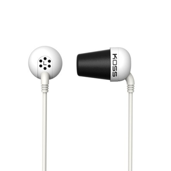 Koss PLUG W écouteur/casque Écouteurs Avec fil Ecouteurs Musique Blanc