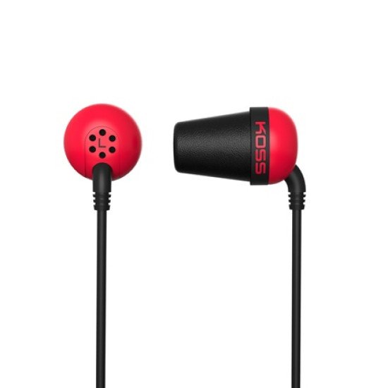 Koss PLUG R écouteur/casque Écouteurs Avec fil Ecouteurs Musique Rouge