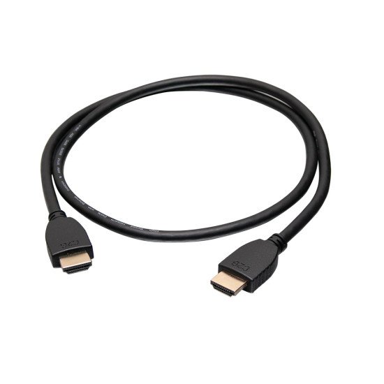 C2G Câble HDMI haut débit avec Ethernet, 30 cm - 4K 60 Hz