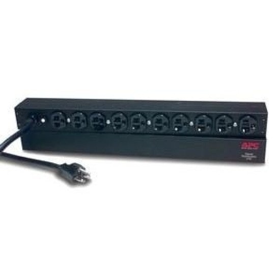 APC Rack PDU, Basic, 1U, 20A, 120V unité de distribution d'énergie Noir