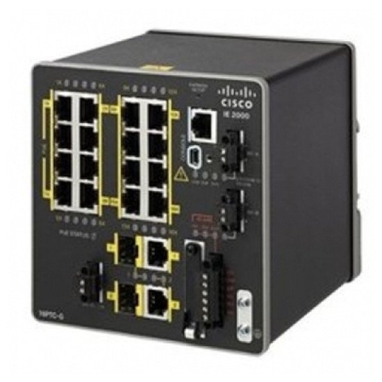 Cisco IE-2000U-16TC-G commutateur réseau Géré L2/L4 Fast Ethernet (10/100) Noir