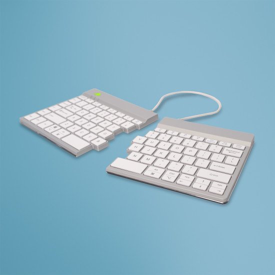 R-Go Tools Split RGOSBUSWLWH clavier Bluetooth QWERTY Nordique Blanc