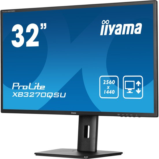 iiyama ProLite XB3270QSU-B1 écran PC 81,3 cm (32") 2560 x 1440 pixels Wide Quad HD LED Noir