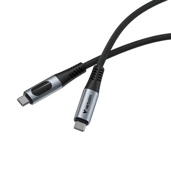 Verbatim 31849 câble USB USB4 Gen 2x2 1,2 m USB C Noir