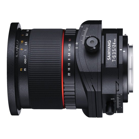 Samyang Tilt/Shift 24mm f/3.5 ED AS UMS, Nikon AE SLR Objectif large Noir