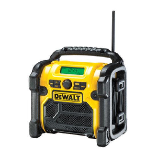 DeWALT DCR019-QW Radio portable Chantier Noir, Jaune