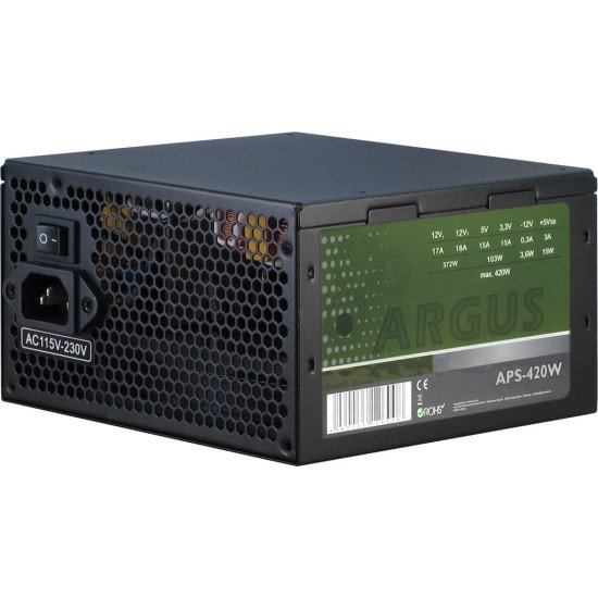 Inter-Tech Argus APS Alimentation 420 W 20+4 pin ATX ATX Noir