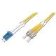 Digitus 5m LC / ST câble de fibre optique OS2 Blue,White,Yellow