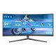 Philips Evnia 34M2C6500/00 écran PC 86,4 cm (34") 3440 x 1440 pixels Wide Quad HD QDOLED Gris