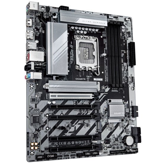 GIGABYTE B860 DS3H WIFI6E Carte mère - Processeurs Intel Core Ultra, VRM 8+1+2+2 phases, jusqu'à 9066MHz DDR5, 1xPCIe 5.0 + 1xPCIe 4.0 M.2, LAN 2,5 GbE, WIFI 6E, USB 3.2 Gen 2x2