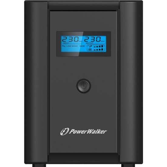 PowerWalker VI 1200 LCD/IEC Interactivité de ligne 1,2 kVA 600 W 6 sortie(s) CA