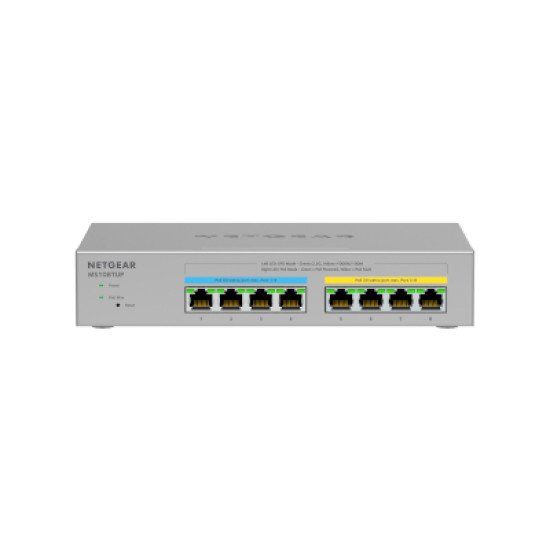 NETGEAR MS108TUP Non-géré L2 2.5G Ethernet (100/1000/2500) Connexion Ethernet POE Gris