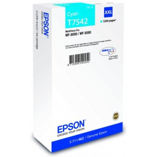 Epson T7542 Cartouche encre Cyan