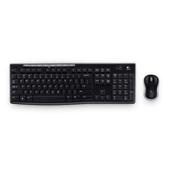 Logitech Wireless Combo MK270 clavier Souris incluse RF sans fil Hébreu Noir