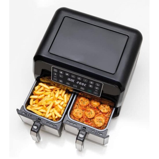 Kenwood HFM20.000MB friteuse Double 8 L Autonome 1700 W Friteuse d'air chaud Noir