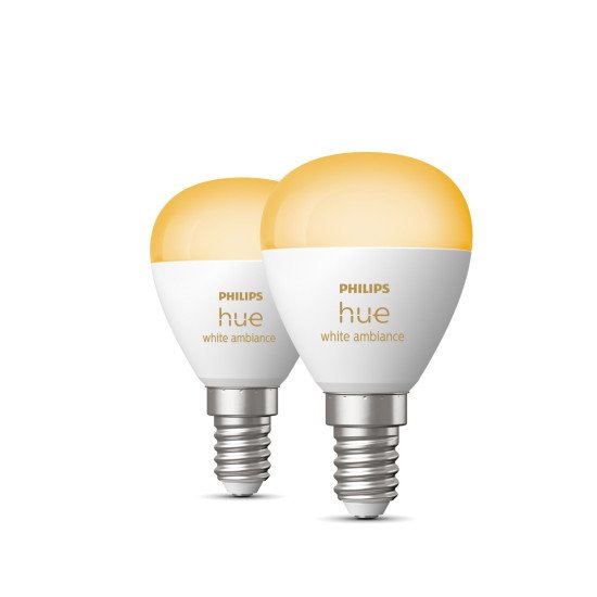 Philips Hue White ambiance Sphérique - Ampoule connectée E14 - (pack de 2)