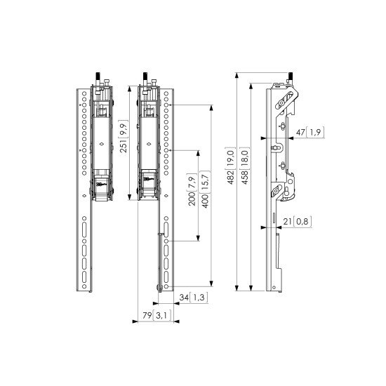 Vogel's PFS 3504 Languettes d'interface réglables 3D