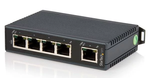 StarTech.com Switch Industriel PoE Gigabit 5 Ports - 30W - Repartiteur  Power Over Ethernet - Switch PoE+ GbE