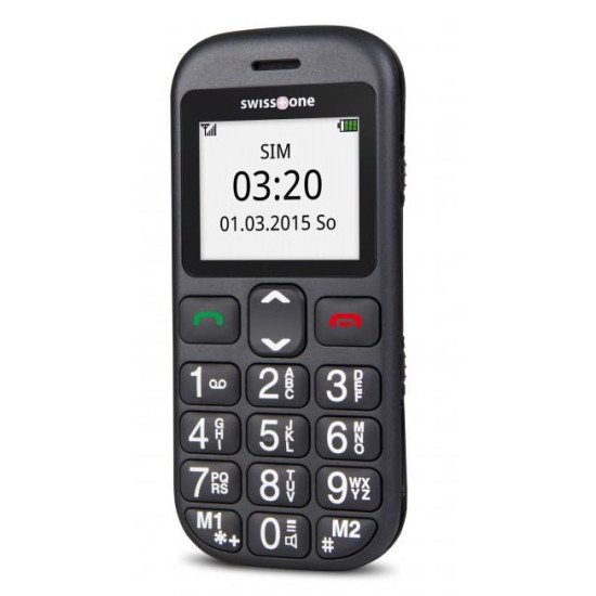 Swisstone BBM 320C 4,5 cm (1.77") 71 g Noir Téléphone pour seniors