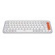 Logitech POP Icon Keys clavier Universel Bluetooth QWERTY US International Orange, Blanc