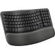 Logitech Wave Keys for Business clavier Bureau RF sans fil + Bluetooth QWERTY Danois, Finlandais, Norvégien, Suédois Graphite