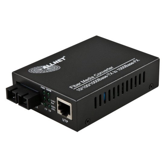 ALLNET 102459 convertisseur de support réseau 1000 Mbit/s Multimode Noir